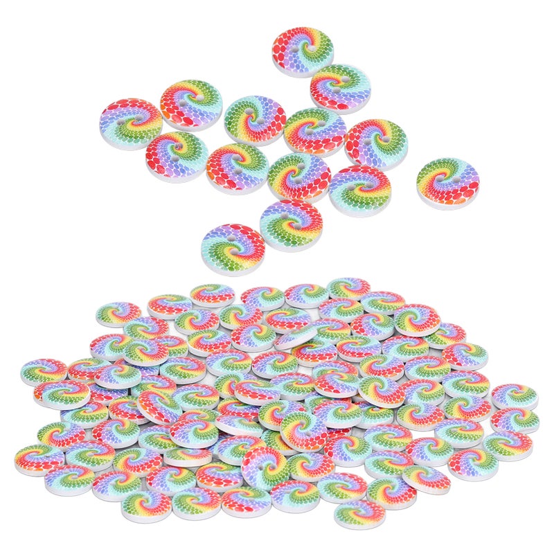 100pcs Sewing Buttons 15mm/0.6in DIY Making Attractive Decorative Light Weight Handicrafts Accessories for Home - Image 5