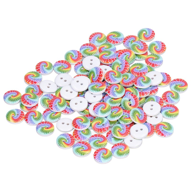 100pcs Sewing Buttons 15mm/0.6in DIY Making Attractive Decorative Light Weight Handicrafts Accessories for Home - Image 4
