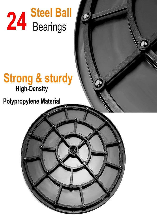 Besimple 2 PCS 16 Inch Lazy Susan Turntable Heavy Duty Rotating Swivel Stand Lazy Susan with Steel Ball Bearings Flat Base Stand for TV/Computer/Monitor/Arts/Crafts/Bonsai/Statue/Cabinet Organizer - Image 3