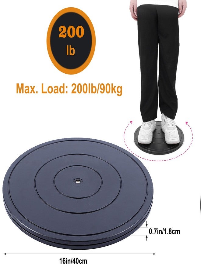 Besimple 2 PCS 16 Inch Lazy Susan Turntable Heavy Duty Rotating Swivel Stand Lazy Susan with Steel Ball Bearings Flat Base Stand for TV/Computer/Monitor/Arts/Crafts/Bonsai/Statue/Cabinet Organizer - Image 5