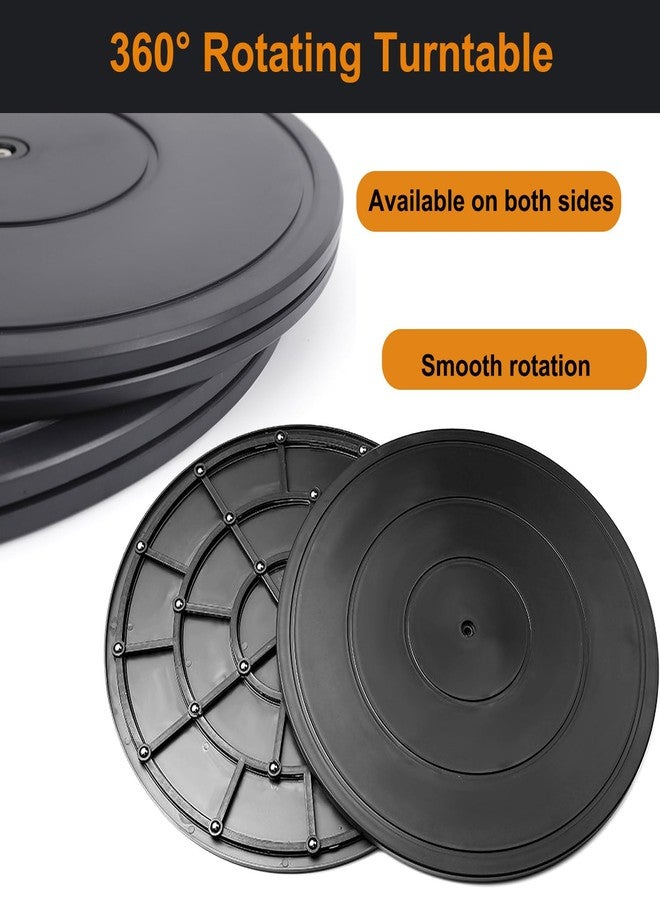 Besimple 2 PCS 16 Inch Lazy Susan Turntable Heavy Duty Rotating Swivel Stand Lazy Susan with Steel Ball Bearings Flat Base Stand for TV/Computer/Monitor/Arts/Crafts/Bonsai/Statue/Cabinet Organizer - Image 4