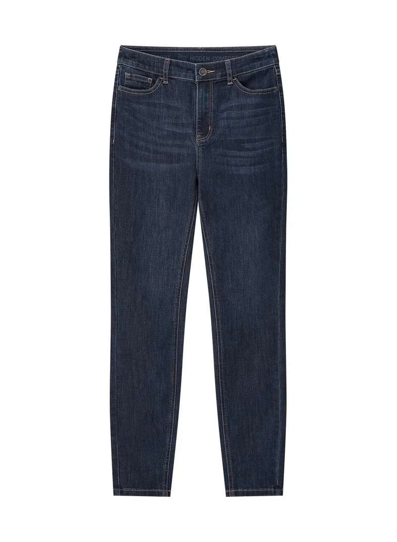 GIORDANO Women's High Rise Slim Tapered Jeans - Comfortable & Stylish Denim