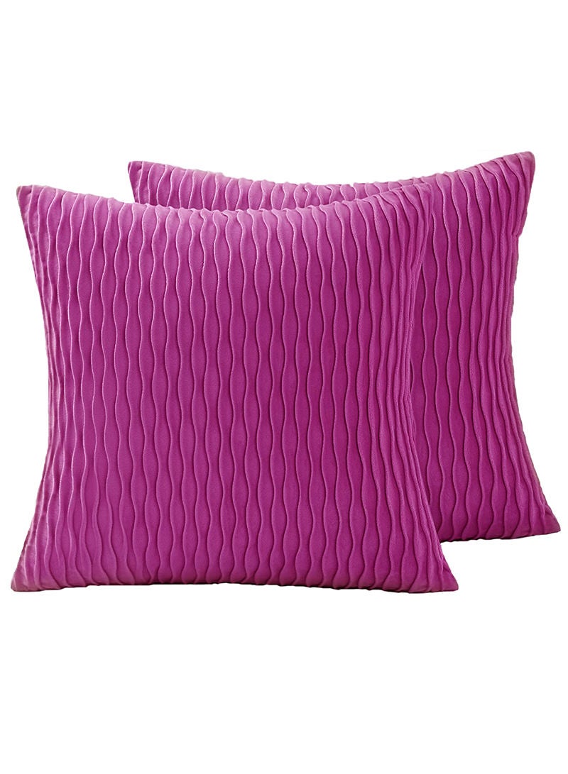 GOLDEN MILLION Decorative Wavy Fold Velvet Throw Pillow Cover Luxury Cushion Cover Square Pillowcase for Bed Sofa Couch Car Living Room - Image 1