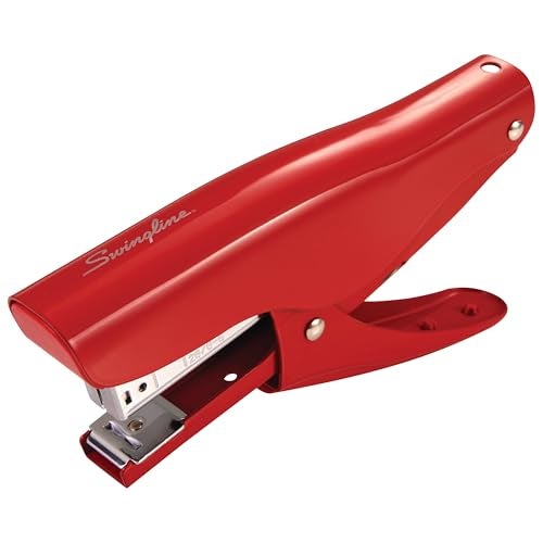Swingline Plier Stapler Handheld Heavy Duty All Metal Stapler 25 Sheet Capacity Jam Free Vintage Rio Red S7010159 - Image 1
