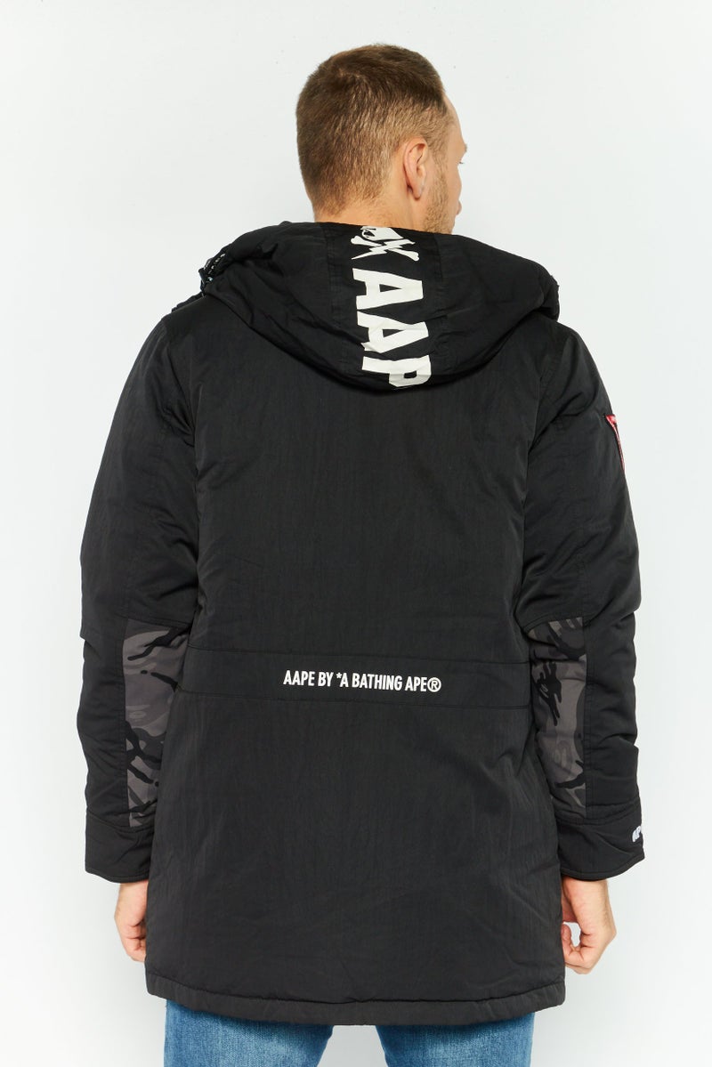 Aape By A Bathing Ape Men Graphic Print Puffer jacket, Black  - Image 4