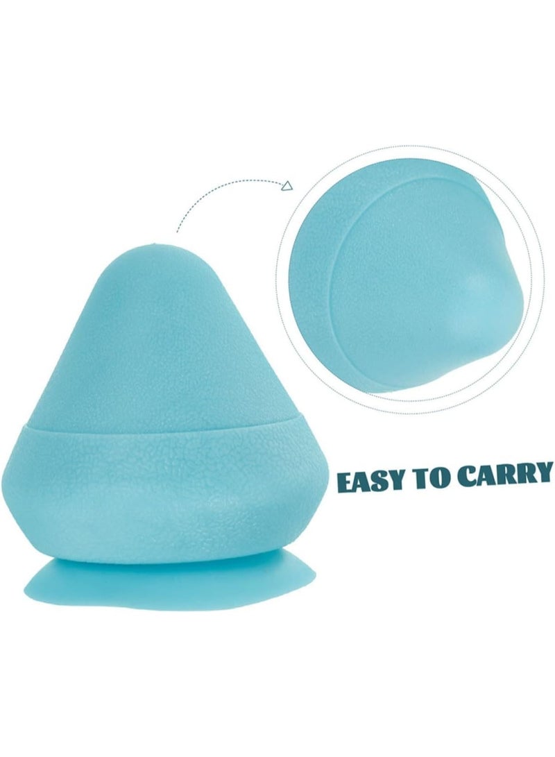 2Pcs Trigger Point Suction Cup Massage Ball, Hands-Free Self-Massage for Back, Neck & Feet, Precise Deep Tissue Pressure on Wall or Floor; Myofascial Release for Home, Office & Gym (Blue) - Image 3