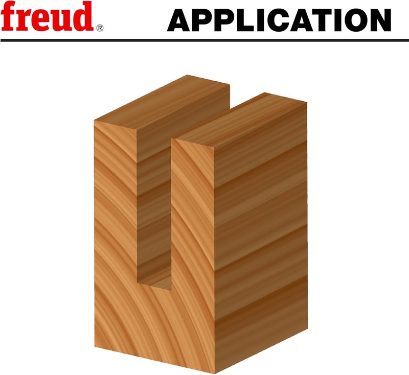 freud Double Flute Straight Bit with Tico Hi-Density Carbide for Maximum Performance - 7/8" Diameter, 1/4" Shank Dia., 3/4" Height, 2" Length - 04-148 - Image 4