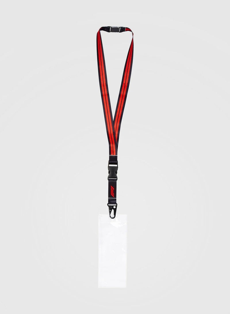 FORMULA1 Black Printed Lanyard Badge Holder - Image 2
