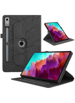 General Lenovo Tab P12 12.7 inch 2023 (TB-370FU/TB-371FC) Tree of Life Tablet Case, TPU + PU Leather 360 Degree Rotative Kickstand Cover with Auto Wake/Sleep  - Image 1