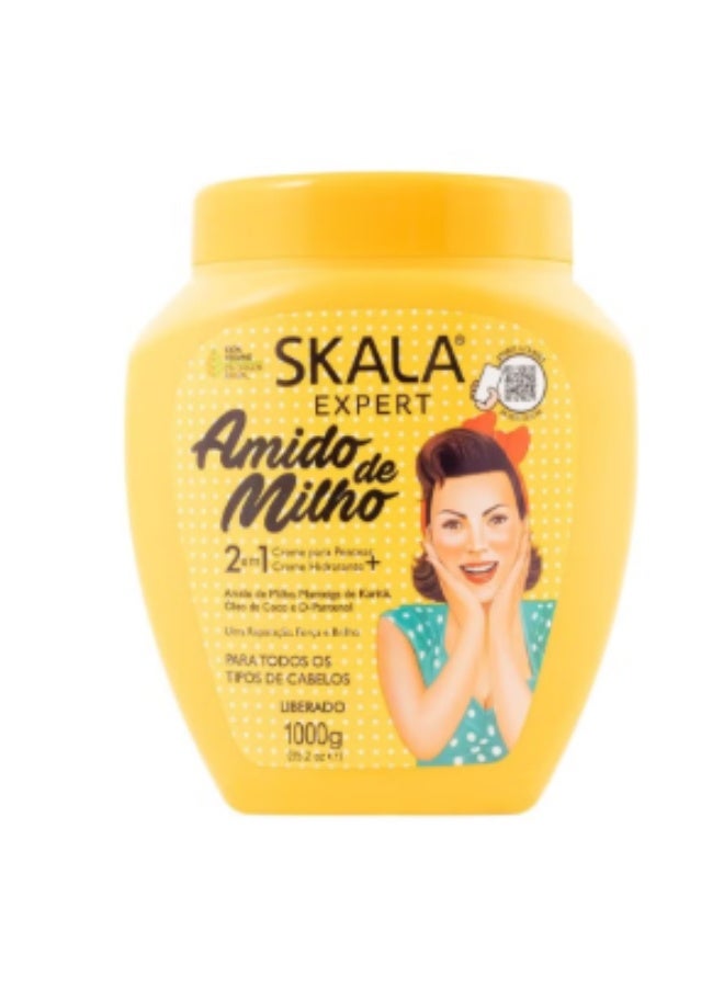 سكالا كريم اسكالا اكسبرت سكارا نشا الذرة- اميدو دي ميلهو- العناية الكاملة بالشعر 1000 2.2 باوند عبوة 1 قطعة