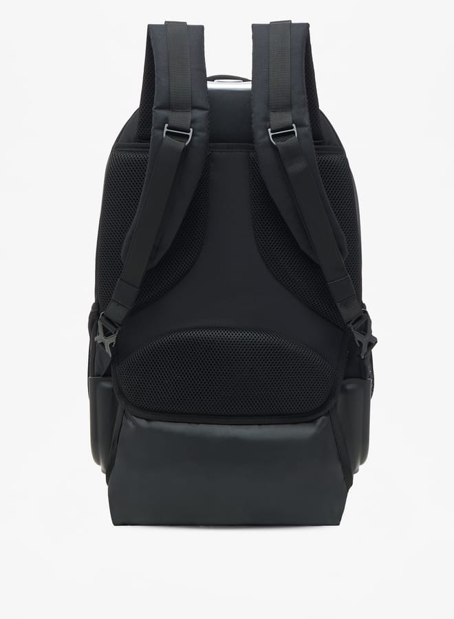 Kappa Boys Logo Print Trolley Backpack with Retractable Handle - 48x34x23 cm - Image 3