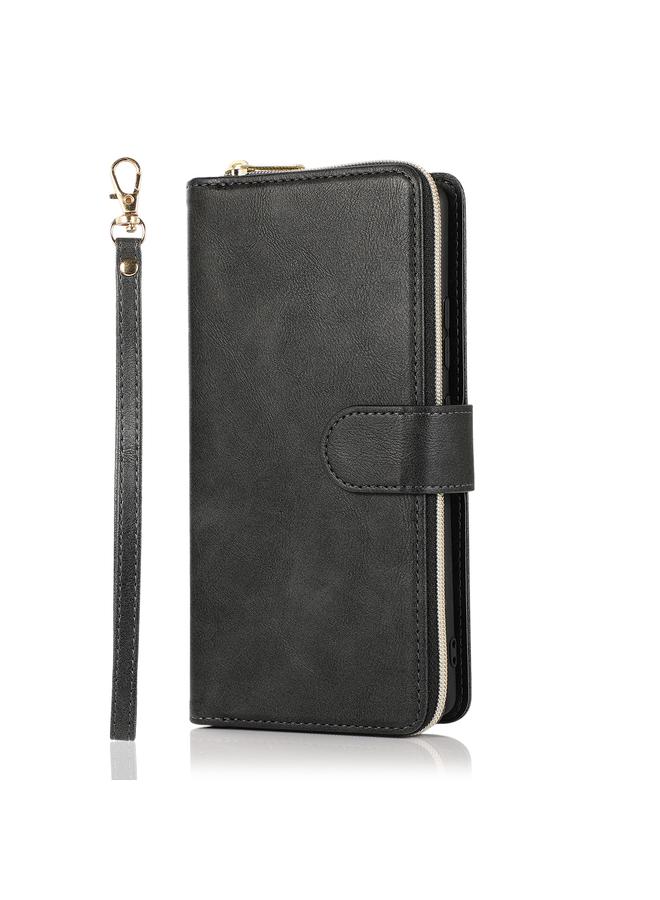 S-TOP Case For Samsung Galaxy A71 Zipper Wallet Bag Horizontal Flip PU Leather Case with Holder & 9 Card Slots & Wallet & Lanyard & Photo Frame - Image 2