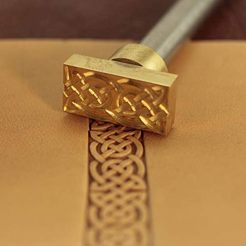 DandS ltd Leather Stamp Tool - Celtic Knot Professional Steel Craft Tool for Leatherworking, Embossing, Carving & Stamping Leather Projects, Belts Wallets & DIY Projects Compatible with Mallet #242BB - Image 1