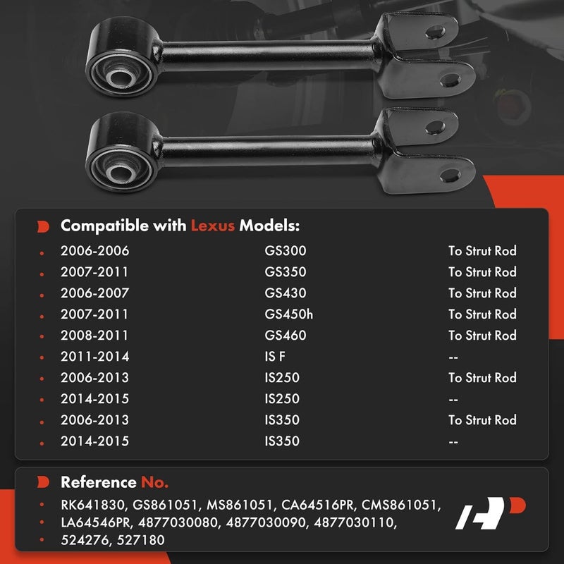 A-Premium Rear Forward Upper Control Arm Set - Image 2