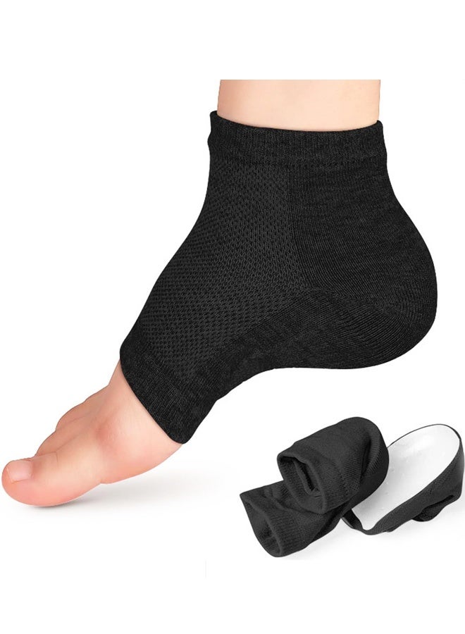 Height Max Socks,Invisible Shoe Heel Pad,Half Height Raised Insole, Men's and Women's Universal Heighten Socks (2.5CM, Black) - Image 1