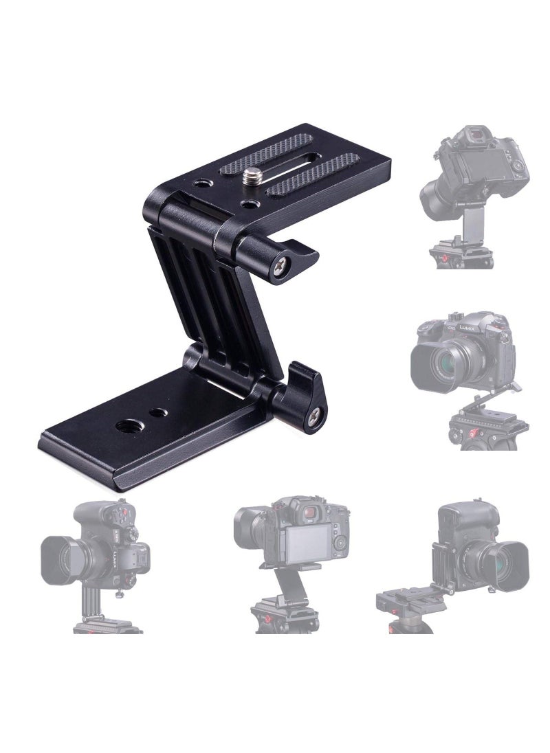 Universal Flex Tilt Head Z Mount Bracket, Tripod Head Quick Release Plate Mounting for Monopod Slider Rail Cage Rig Stabilizer Gimbal for DSLR Camera for Canon, for Nikon, for Sony, for Panasonic - Image 1