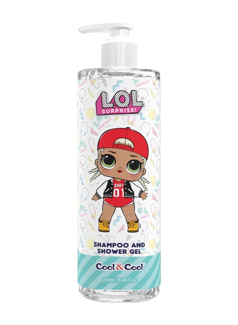 كول اند كول شامبو وجل استحمام للأطفال خالٍ من الكحول من كول آند كول إل أوه إل سربرايز إم سي سواج - 250 مل - Image 1
