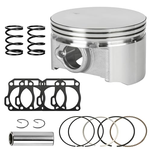 XIKOBY XlKOBY Racing 70mm Flat Top Piston and .550 Ring Kit Compatible with Predator 212cc 224cc GX160 GX200 6.5HP Engine Mini Bike Go Kart Performance Parts with Head Gasket & 18lb Valve Springs - Image 1
