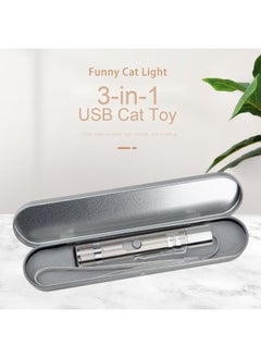 Generic Multi-Functional Laser Cat Toy - Rechargeable with 3 Lights and 5 Laser Patterns 