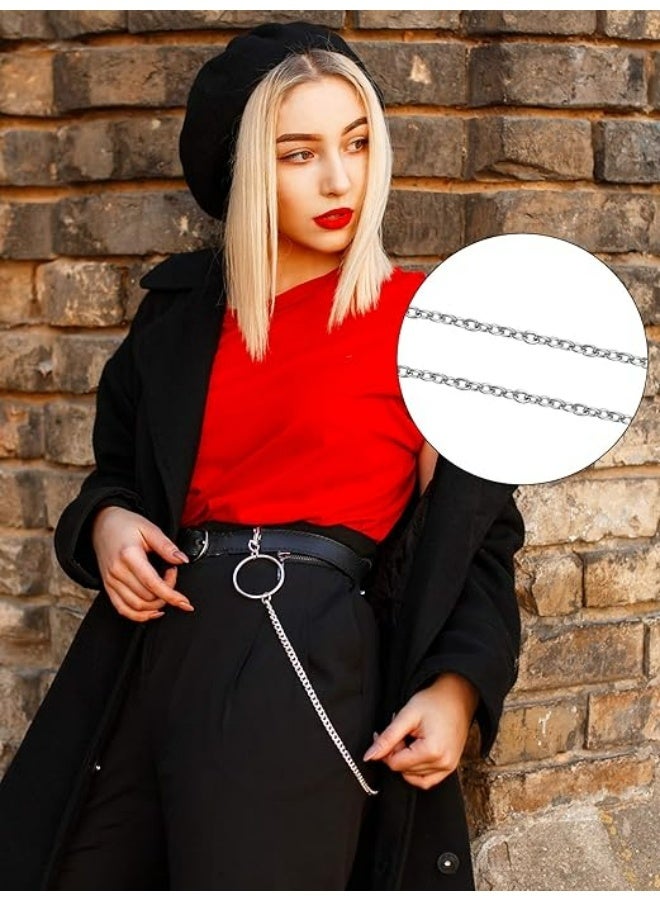 6 قطع من حزام سلسلة الجينز وجيب الخصر والسراويل وسلاسل الحزام وإكسسوارات البانك وسلسلة الجسم والبطن والقوط للنساء والرجال - Image 4