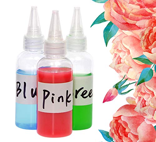 PENTA ANGEL 2oz Plastic Squeeze Bottles 8Pcs Small Clear Empty Squirt Bottle with Leak-proof Top Caps for Paint Art Lotion Glue Liquids Travel and Crafts - Image 5