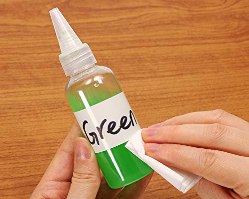 PENTA ANGEL 2oz Plastic Squeeze Bottles 8Pcs Small Clear Empty Squirt Bottle with Leak-proof Top Caps for Paint Art Lotion Glue Liquids Travel and Crafts - Image 4