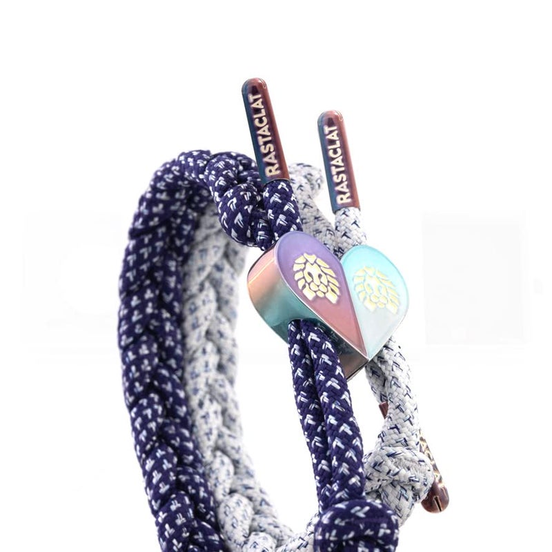 Rastaclat Couples Bracelet for Women and Men - Ultra Violets Purple & White Couples Braided Bracelet | Adjustable Stackable & Made by Hand - Image 5