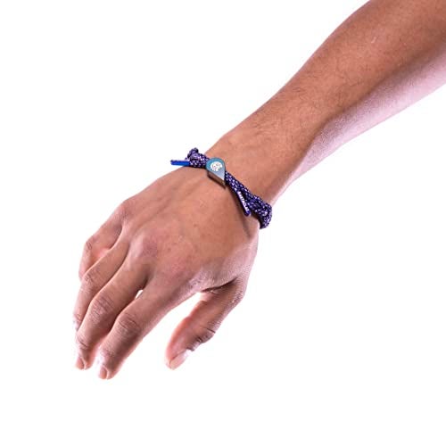 Rastaclat Couples Bracelet for Women and Men - Ultra Violets Purple & White Couples Braided Bracelet | Adjustable Stackable & Made by Hand - Image 4
