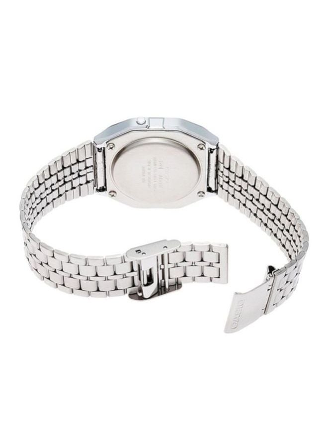 CASIO Men Stainless Steel Digital Wrist Watch A159WA-9DF - 37 mm - Silver - Image 2