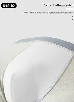 DUNISO 3 Pack Men's Briefs Set Men's Cotton Boxers Short Briefs Underwear Breathable and Soft Underpants with High Elastic Waistband  - Image 3