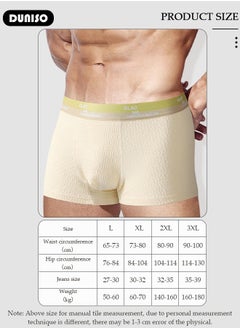 DUNISO 3 Pack Men's Briefs Set Men's Cotton Boxers Short Briefs Underwear Breathable and Soft Underpants with High Elastic Waistband  - Image 4