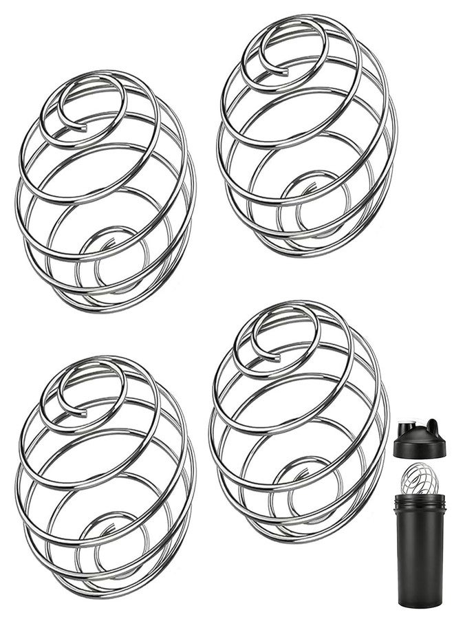 Shudyear 4 Pack Shaker Ball for Protein Shaker Bottle – Stainless Steel Blender Mixing Ball for Protein Powder & Milk Powder, Shaker Bottle Whisk Ball 2.16 x 1.96 in (XL) - Image 1
