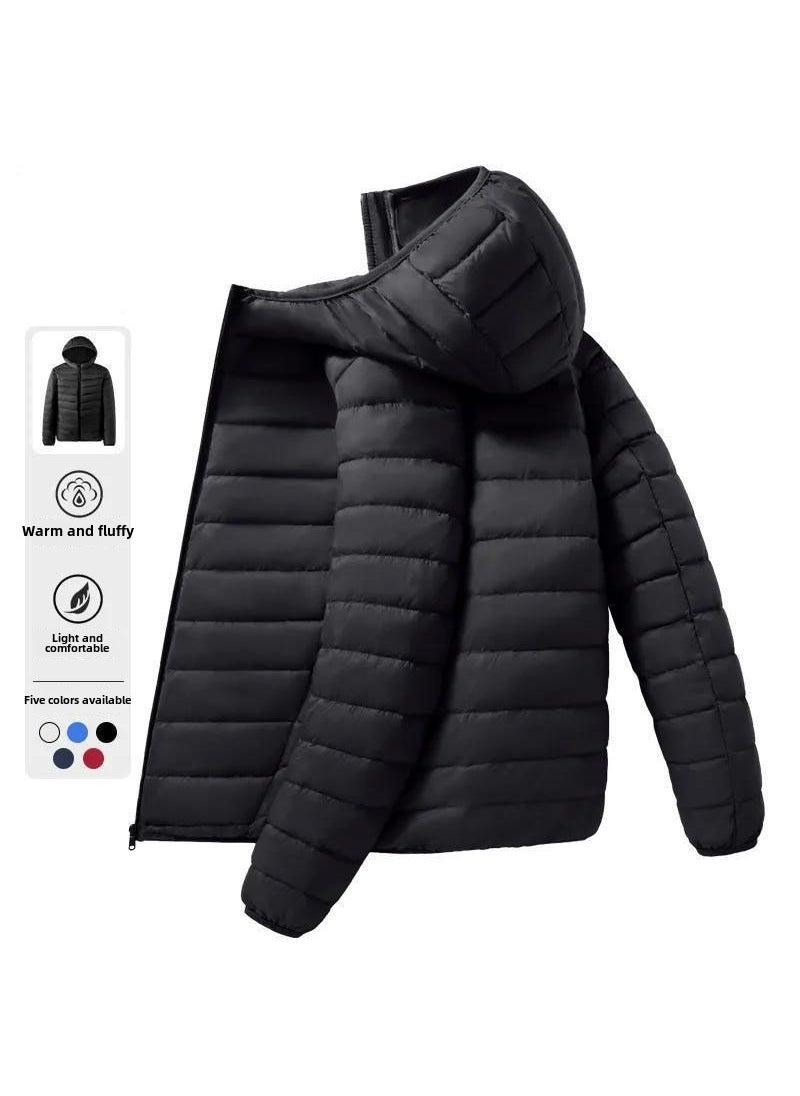 Generic - Stylish Mens Short Cotton Outerwear Black hooded [brand special clearance]] - Image 1