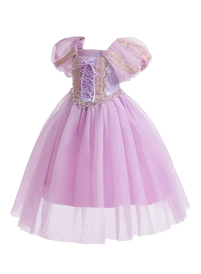 Take Two Girls Purple A-Line Knee-Length Princess Dress