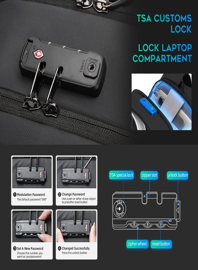 بانجي حقيبة ظهر للسفر من بانج لأجهزة الكمبيوتر المحمولة مقاس 15.6 بوصة، حقائب ظهر خفيفة الوزن للعمل للرجال، حقيبة ظهر أنيقة للاستخدام اليومي للرجال والنساء - Image 4