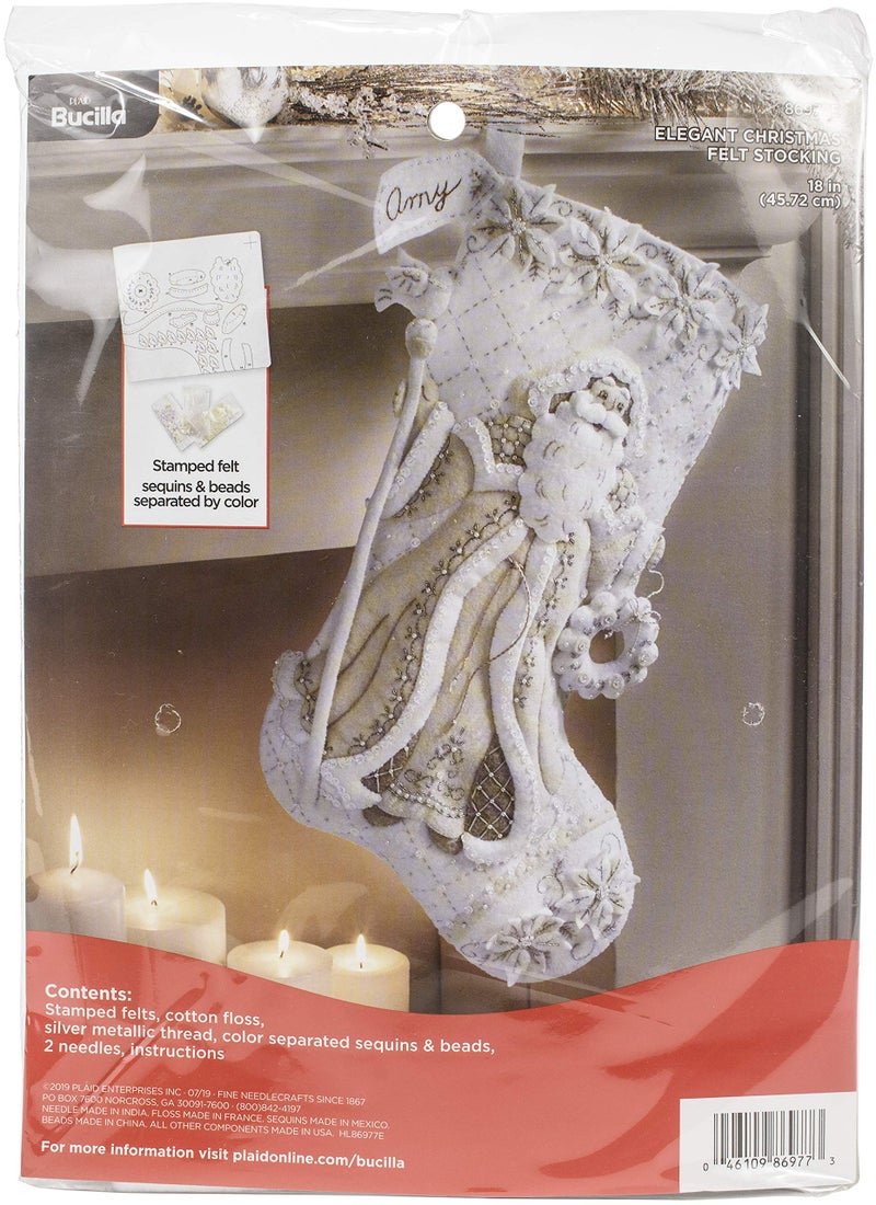 Bucilla Bucilla Elegant Christmas Felt Applique Kit 