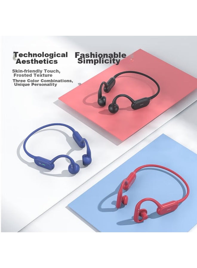 Dacom G100 [Semi In-Ear] Bone Conduction Bluetooth Headphones, Wireless Sports Headphones, Non-In Dynamic Running Cycling Neckband Earphones, Call Noise Reduction, Compatible With Apple, Huawei, Xiaomi - Image 2