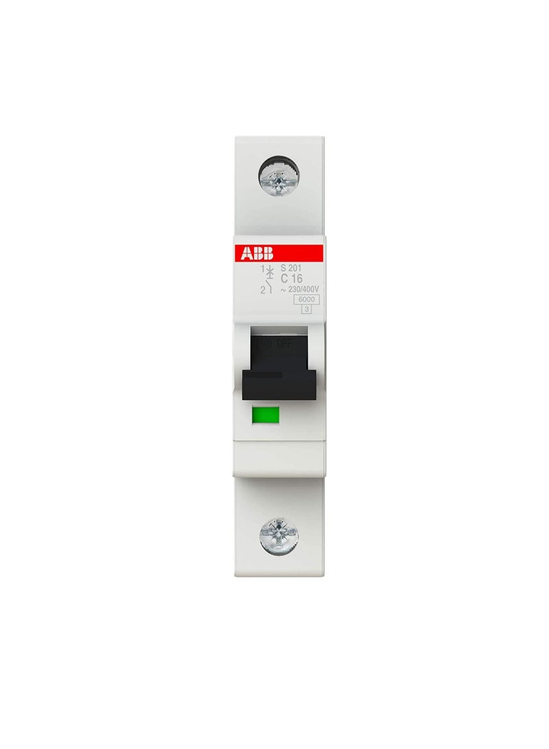 ABB Miniature Circuit Breakers MCB | SH201 Series 6kA Single Pole Breaker | Made in Germany (16A MCB) - Image 1