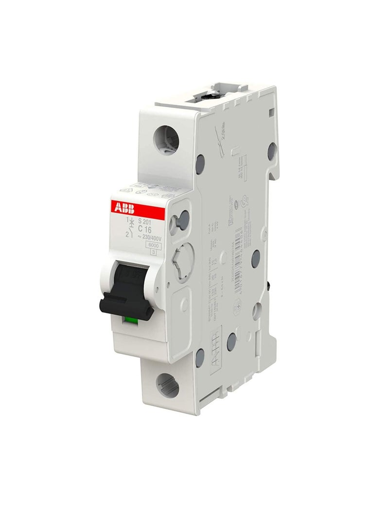 ABB Miniature Circuit Breakers MCB | SH201 Series 6kA Single Pole Breaker | Made in Germany (16A MCB) - Image 2