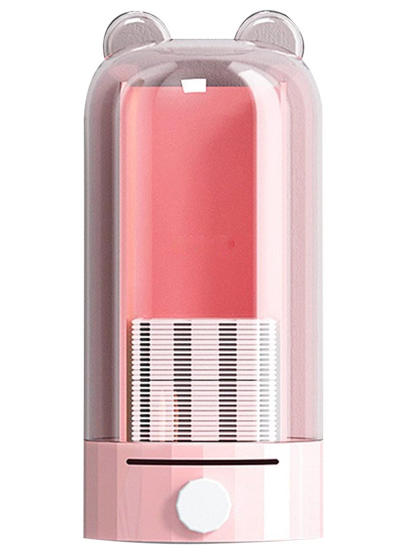 Y&D Cotton Pad Storage Automatic Dispenser Organizer Holder Makeup Container Wall Mounted for Bathroom - Image 1