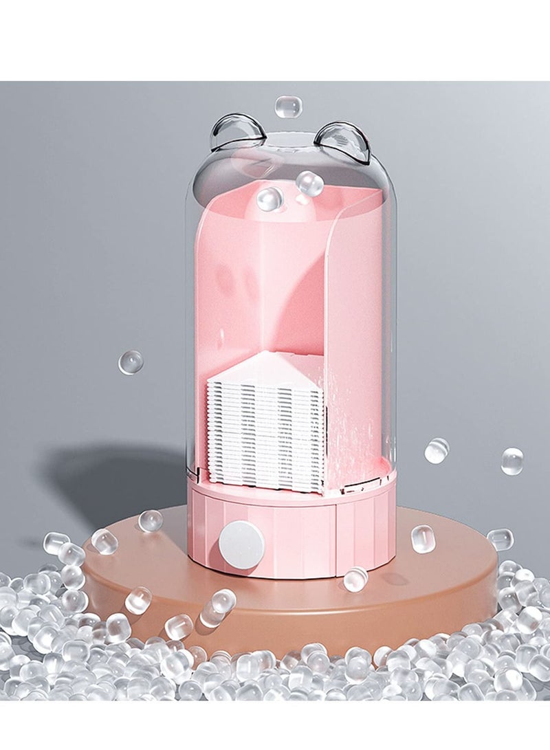 Y&D Cotton Pad Storage Automatic Dispenser Organizer Holder Makeup Container Wall Mounted for Bathroom - Image 5