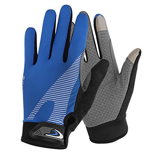Holiberty Summer Cooling Cycling Gloves Full Finger Touch Screen for Women Men Breathable Non-slip Motorcycle Mountain Bike Riding Gloves Road Bicycle BMX Lifting Fitness Climbing Workout Exercise Golf Gloves - Image 1
