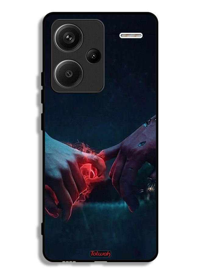 Tolwak Xiaomi Redmi Note 13 Pro Plus Protective Case Cover Burning Hands - Image 1