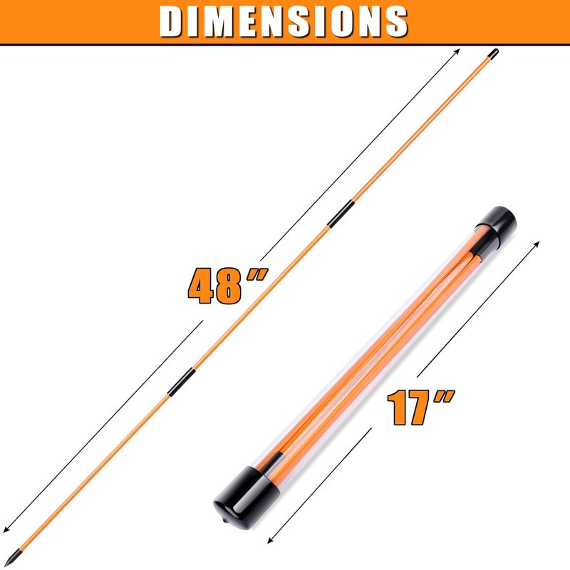 BIRDIEBLAST Professional 2 or 3 or 4 Pack Collapsible Golf Alignment Sticks, Premium 40" Alignment Golf Stick Ideal for Aiming, Putting and Swing Practice - Image 5
