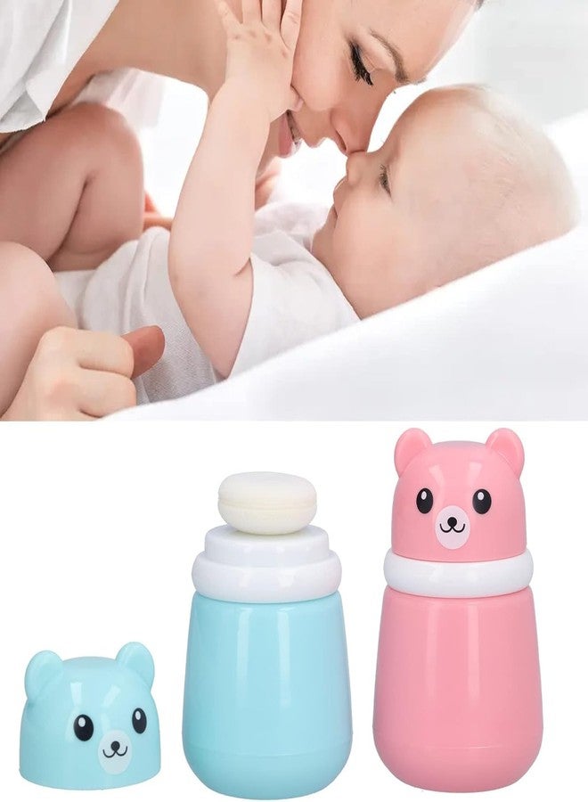 Closecret Baby Talcum Powder Puff with Case – Refillable Powder Container with Soft Puff for Babies, Toddlers & Kids – Gentle & Safe for Delicate Skin (Multicolor Any One) - Image 5
