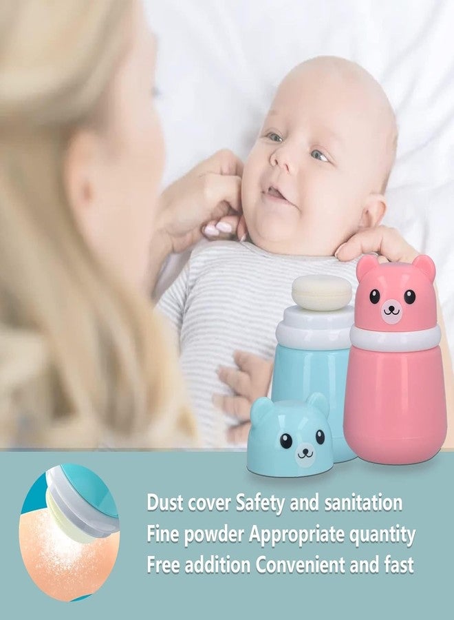 Closecret Baby Talcum Powder Puff with Case – Refillable Powder Container with Soft Puff for Babies, Toddlers & Kids – Gentle & Safe for Delicate Skin (Multicolor Any One) - Image 2