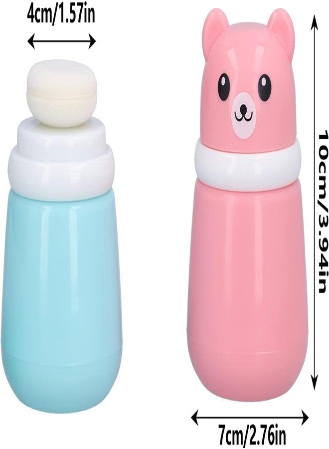 Closecret Baby Talcum Powder Puff with Case – Refillable Powder Container with Soft Puff for Babies, Toddlers & Kids – Gentle & Safe for Delicate Skin (Multicolor Any One) - Image 3