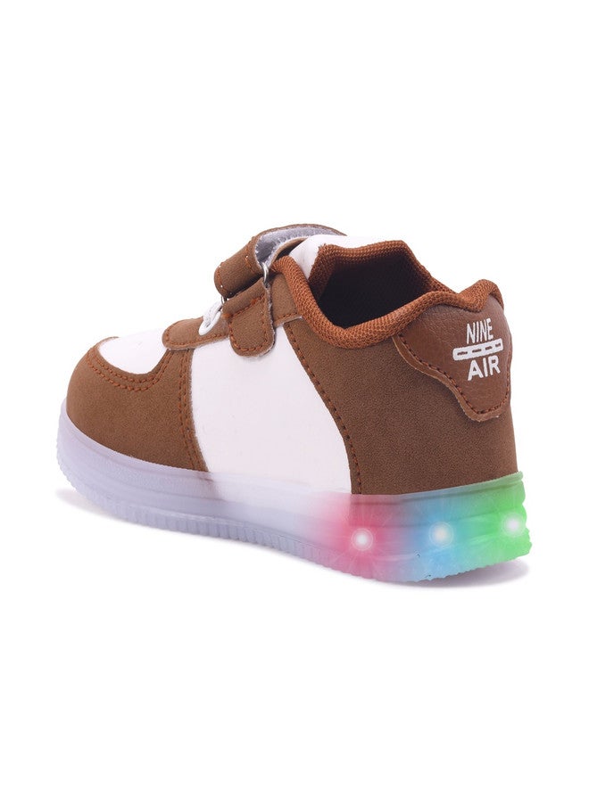 KATS Unisex Kids LED Colourblocked Sneakers with Velcro Closure - Image 5