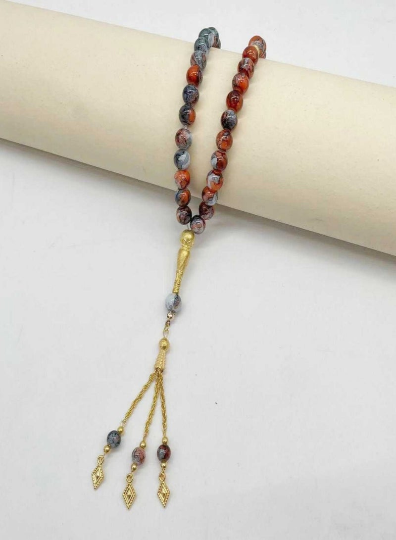 33 Natural Jade Prayer BeadsTasbih/10mm×10mm - Image 2