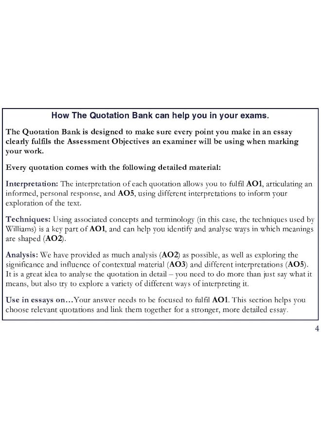 null - The Quotation Bank: A Streetcar Named Desire A-Level Revision and Study Guide for English Literature - Image 1